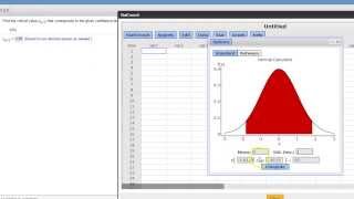 Finding a critical Za2 value with a TI8384 or Stat Crunch [upl. by Shelby59]