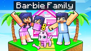 Having a BARBIE FAMILY in Minecraft [upl. by Ehcram]