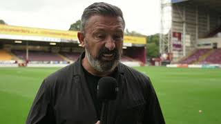 Motherwell A  Postmatch Derek McInnes [upl. by Ecnerol527]