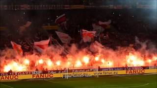 Pyromanie 1314 VfB Stuttgart 1893 v FC Bayern München 29012014 [upl. by Namijneb314]