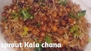 Sprouted chana recipe part 2 easy breakfast made by manju sarsar [upl. by Raleigh169]