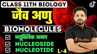 जैव अणु Class 11 Biology Chapter 9  Biomolecules Class 11 Nucleic Acids  Nucleotides Class 11  L4 [upl. by Manvell]