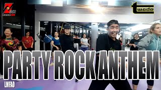 PARTY ROCK ANTHEM  LMFAO  Zumba  Pop  dance workout  dance fitness  Coach tOLits [upl. by Neyuq]