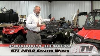 ATV Television  KFI 2500LB Stealth Winch Install [upl. by Allekim]