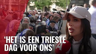 Zo verliep de steunbetuiging voor Israël en de tegendemonstratie in Amsterdam [upl. by Justen110]