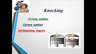 Knocking in engine  Octane and Cetane Number Antiknocking agents [upl. by Wilonah764]