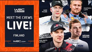 🔴 Meet The Crews LIVE  WRC Secto Rally Finland 2024 [upl. by Hellah]