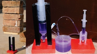 How to Make a Powerful Hydraulic Jack using Syringe [upl. by Upali]