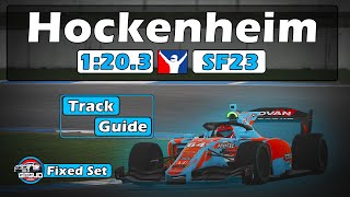 iRacing Super Formula SF23 Hockenheim Ring Track Guide  1203  2024 Season 2 [upl. by Holly-Anne]