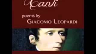 Canti Giacomo LEOPARDI Audio Libro Italiano AUDIO BOOK ITALIAN [upl. by Nancee927]