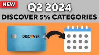 📢 NEW Discover It Categories for Q2 2024  📅 5 Cash Back Calendar for the Discover It Card in Q2 [upl. by Artemisia755]