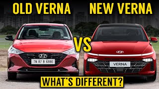 Old Verna VS New Verna 2023  Whats New in New Verna Facelift Verna 2023 launched  All Changes [upl. by Calan]