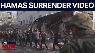 IsraelHamas war IDF soldiers break code as Hamas fighters surrender  LiveNOW from FOX [upl. by Huebner]