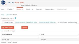 GS1 US Data Hub  Location  demo [upl. by Trinia]