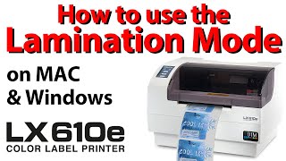 How to use the LX610e Pro Lamination Mode [upl. by Ck163]