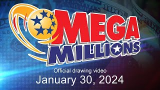 Mega Millions drawing for January 30 2024 [upl. by Yetsirhc]