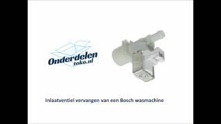 Inlaatventiel vervangen van een Bosch wasmachine [upl. by Ahsead]