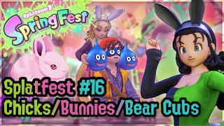 Springfest PuffPuff Halftime Report  Splatfest 16  Chicks Bunnies Bear Cubs  Splatoon 3 [upl. by Novahc]