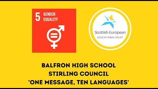 Balfron High School  One Message Ten Languages [upl. by Smart132]