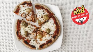 CROCANTE PIZZA sin gluten y SIN HORNO  Pizza de SARTÉN FÁCIL [upl. by Atiuqnahs728]