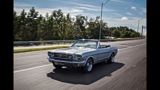 Production Car Review  Silver Frost Metallic 1966 Revology Mustang GT Convertible [upl. by Avlem288]