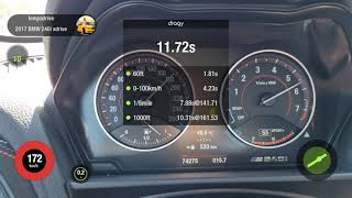 BMW m240i xdrive STOCK  xHP stage3 acceleration [upl. by Innavoeg509]