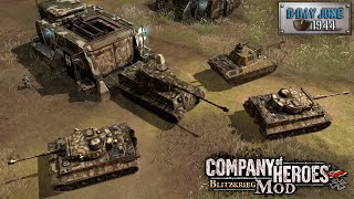 Tiger ATTACK  Company Of Heroes Blitzkrieg Mod [upl. by Hands]