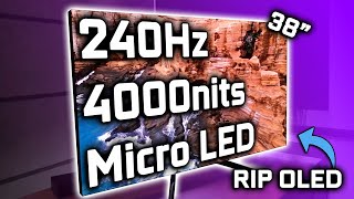 True Endgame  Micro LED Monitors 240Hz amp 4000nits [upl. by Willman]