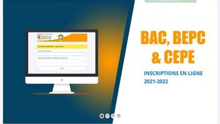 Examens Scolaire BAC BEPC Et CEPE  Inscriptions En Ligne  Candidats Libre Et Candidats Officiels [upl. by Coray]