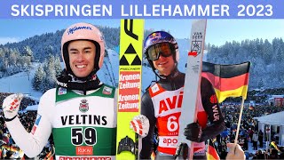 Skispringen Weltcup  Lillehammer NOR  2 Durchgang  2023 [upl. by Anma947]