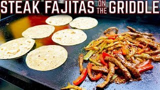 NEW GRIDDLE YOU HAVE TO MAKE STEAK FAJITAS on your NEW GRIDDLE EASY RECIPE with STEPBYSTEP [upl. by Antonie]