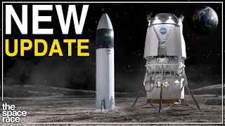 NASA Reveals New SpaceX amp Blue Origin Moon Landing Update [upl. by Innavoeg]