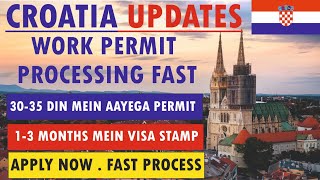 Croatia 🇭🇷 Update Work Permit in 3035 Days  Fast Processing  Croatia Visa  Apply Now [upl. by Cedric858]