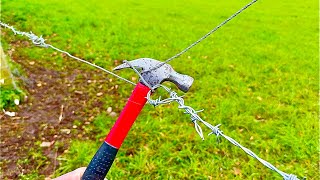 The Hammer Trick Fix Fence in 2 Minutes  practical invention [upl. by Keven230]