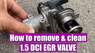 Nissan Qashqai 2013 EGR valve removal clean replace J10 15 diesel engine OBD2 P0488 code [upl. by Nomma263]