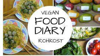 Grünes FOOD DIARY  vegane Rohkost für 5 Tage 🌱🍅🥒 [upl. by Clair]