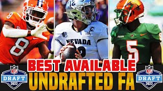 TOP 2022 NFL Draft Undrafted Free Agents [upl. by Felipe]