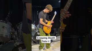 Creeping Death solo in school metallica music heavymetal metal solo [upl. by Niltak]