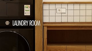 W121Laundry room makeover [upl. by Inalej]