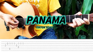 Panama  Matteo  Sili Sili Tiktok Song  Fingerstyle Tabs Chords [upl. by Raymond]