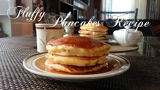 Fluffy Pancakes Recipe  The Sweetest Journey [upl. by Akcired80]