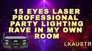 2021 NEW 15 EYES LASER STROBE LIGHT NOT 9EYE RGB DMX Laser LED Light [upl. by Bigford]