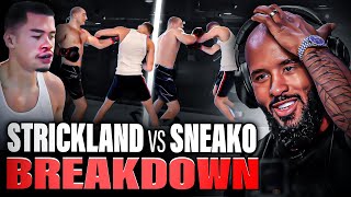 quotPROPS TO SEAN STRICKLANDquot  SNEAKO vs STRICKLAND BREAKDOWN [upl. by Pacorro]