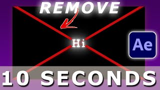 Remove red x after effects fastest way  10 Seconds tutorial [upl. by Aydin]