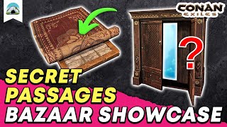 Aquilonian Secret Passages Use Hidden Doors to create Secret Rooms  Bazaar Showcase  Conan Exiles [upl. by Nacnud]