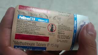 Methotrexate 15 mg Tablet uses In Hindi  Folitrax 15 mg Tablet For Rheumatoid Arthritis  Psoriasis [upl. by Tuttle354]