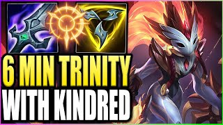 Kindred But I Get A Full Trinity Force On My First Back Crazy Snowball  gg Enemies [upl. by Reinnej]