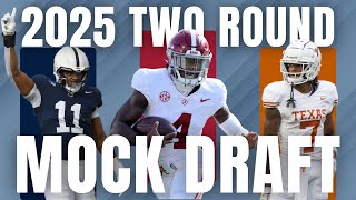 Two Round 2025 NFL Mock Draft With Trades [upl. by Fidelia93]