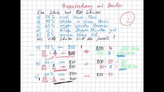 Prozente berechnen über Bruchrechnung [upl. by Silverts]