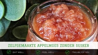 ZELFGEMAAKTE APPELMOES ZONDER SUIKER  SLOWCOOKRECEPT  Nicole [upl. by Tehcac]